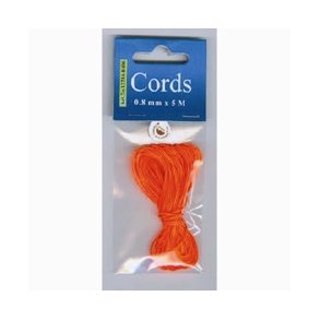 Knyttesnor Neon orange 0,8mm 5m Art no 12284-8406