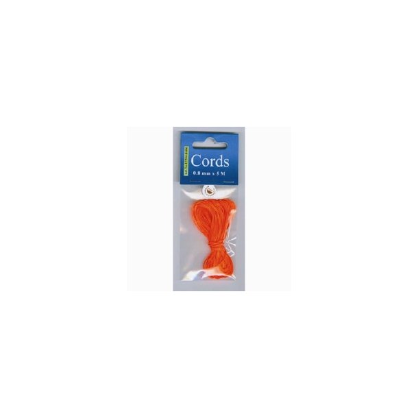 Knyttesnor Neon orange 0,8mm 5m Art no 12284-8406