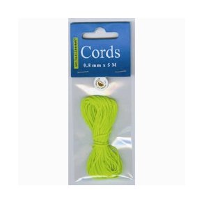 Knyttesnor Neon gr�n 0,8mm 5m  Art no 12284-8407