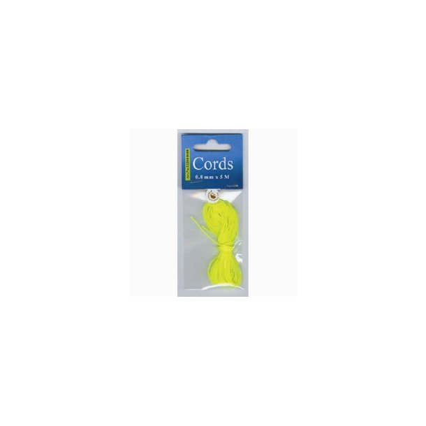 Knyttesnor Neon gul 0,8mm 5m  Art no 12284-8408