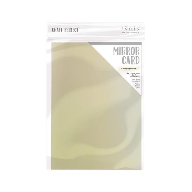 Craft mirror Card gloss Champagne gold A4 250gsm