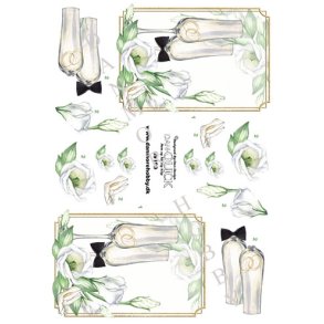 3D Champagneglas