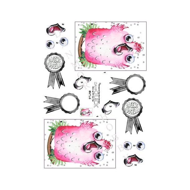 3D Dagens f�dselar pink