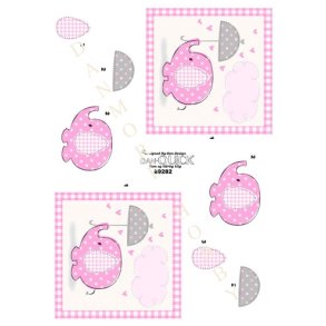  3D Lyser�d babyelefant