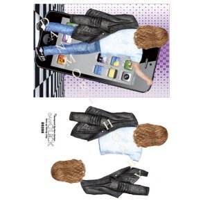  3D Pige med iphone A5