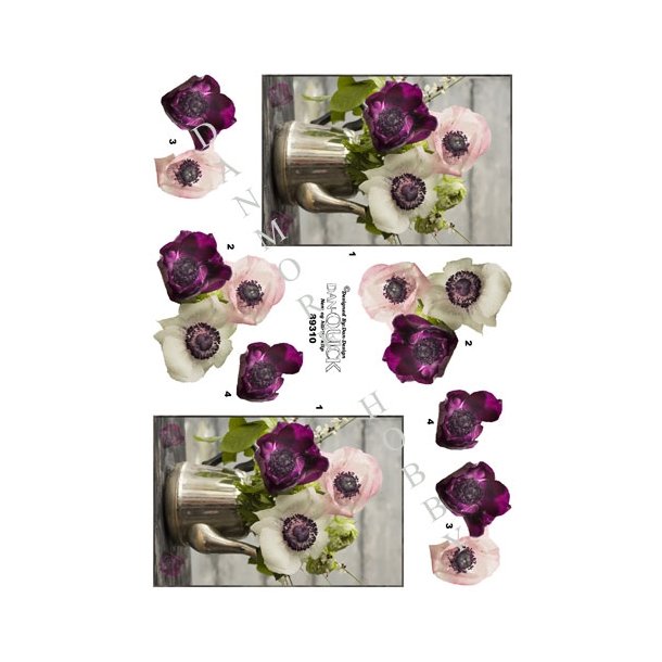  3D Blomster i kande