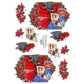  3D Pige synger julesalmer