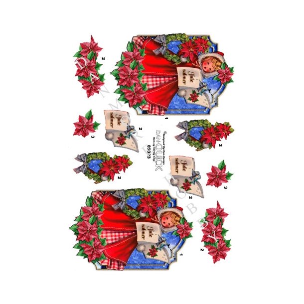  3D Pige synger julesalmer