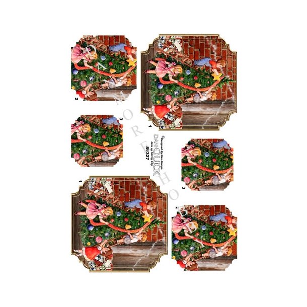  3D B�rn der pynter juletr�