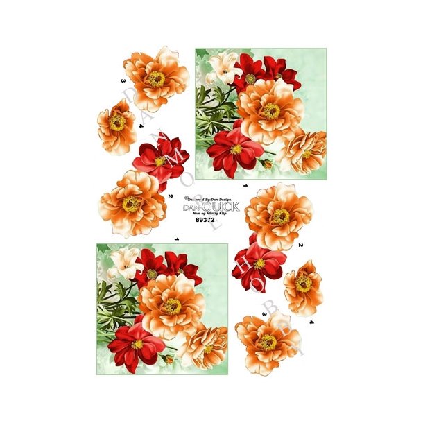  3D Blomster