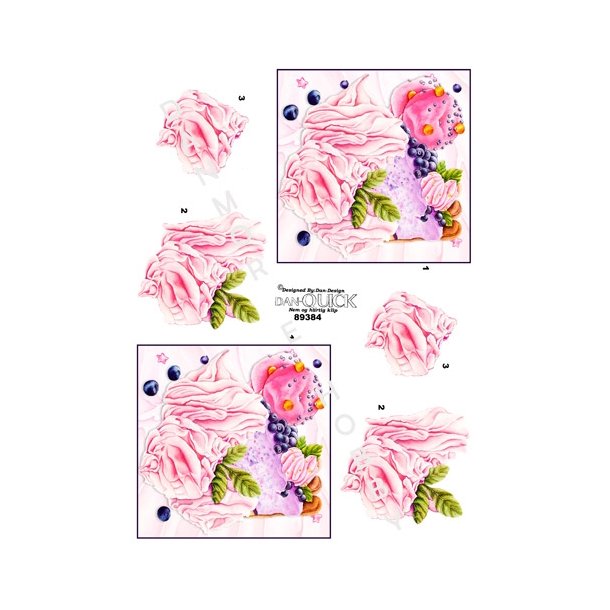  3D Lyser�de blomster
