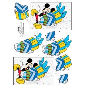  3D Mickey Mouse med gaver