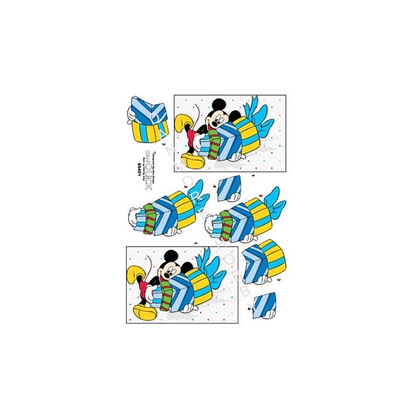  3D Mickey Mouse med gaver