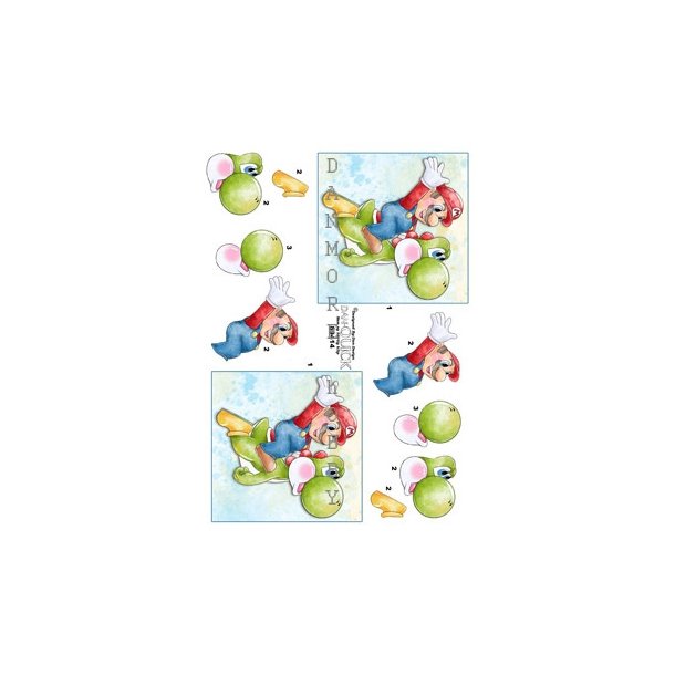 3D Mario p� dinossaur