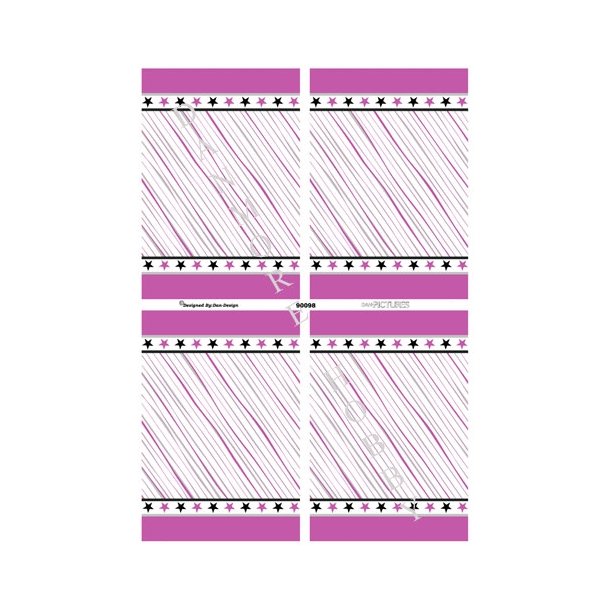  Stjerner og striber i pink