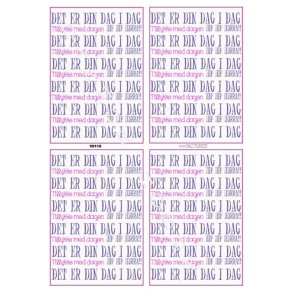  Det er din dag i dag lilla og pink
