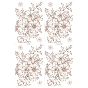 Dan-pictures R�dbrune blomster