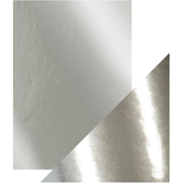 Craft satin mirror card Crome silver A4 250gsm
