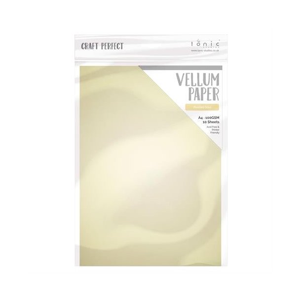 Craft Perfect Pearled gold vellum A4 10 stk 100g