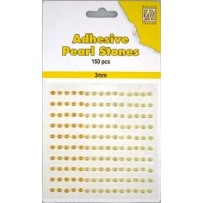 NS Selvkl�bende halvperler gul-guld nuancer 3 mm 150 stk