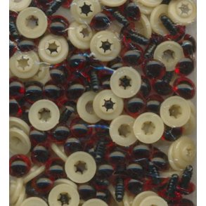 Sikkerheds�jne R�d brune 12mm 