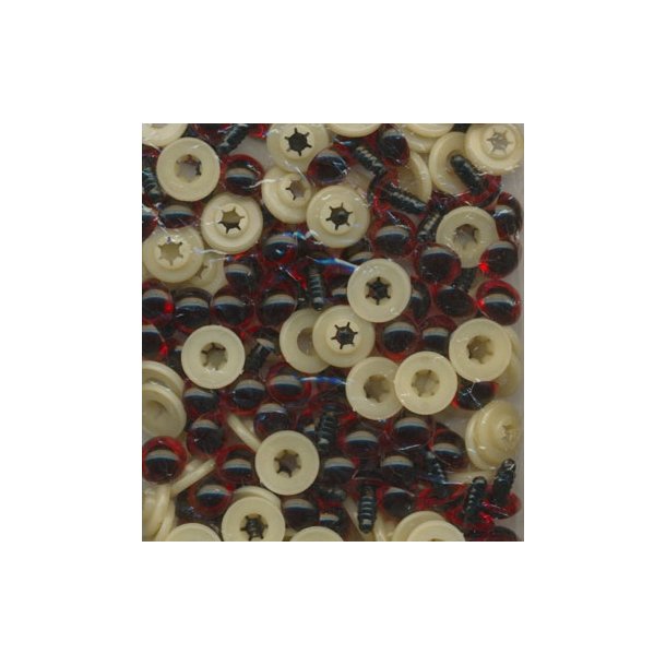 Sikkerheds�jne R�d brune 12mm 