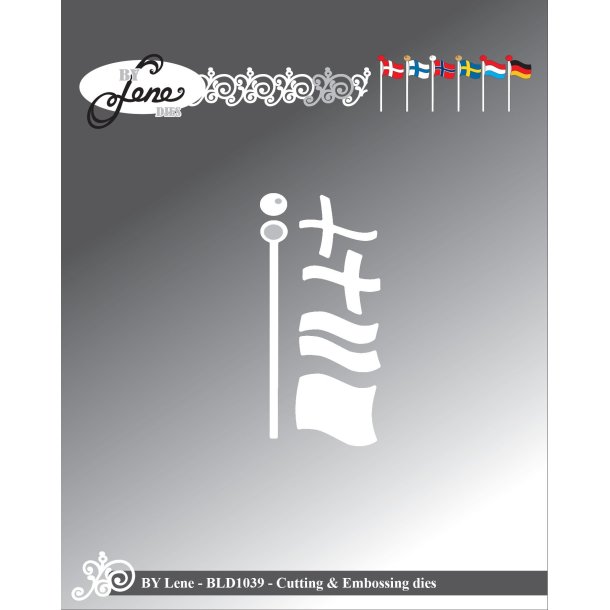  By Lene dies Flag 5,4x0,7cm
