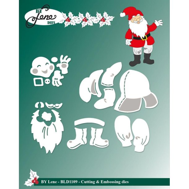By Lene dies Santo Claus Sk�g 2,6x3,6cm