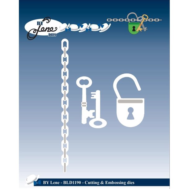 BLD1190 By Lene dies N�gle og l�s St�rste 2,9x4,9cm