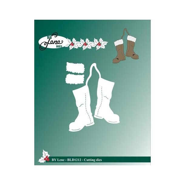  By Lene Dies Christmas boots 5,3x7,1cm