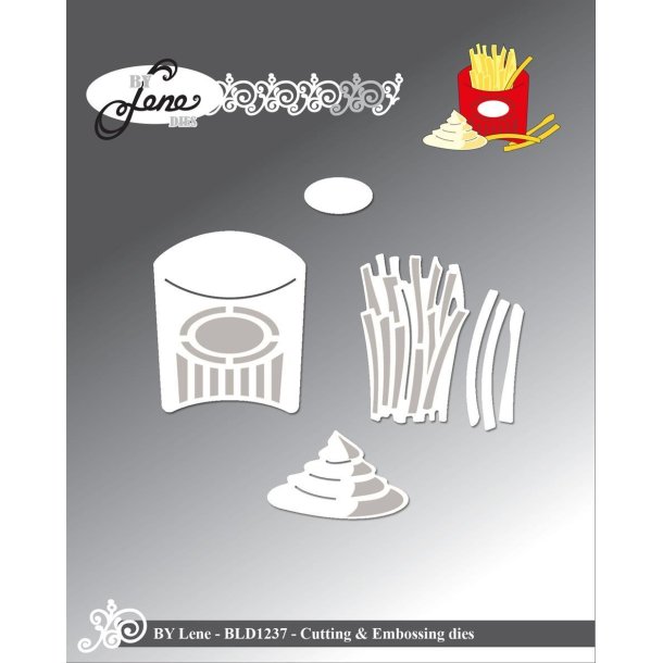  By Lene dies French Fries 3,5x4,2cm