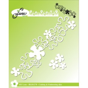  By Lene dies Flowerborder 4,2x13,9cm