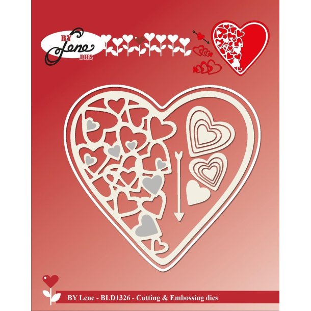  By Lene dies Hearts Biggest 9,5x9cm