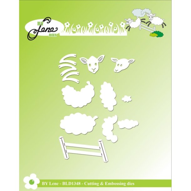  By Lene dies Sheeps Biggest 3,9x2,1cm