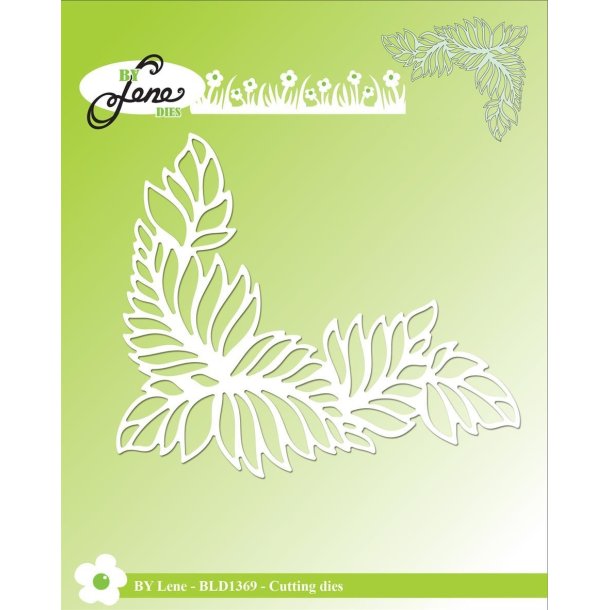 By Lene dies Leaf corner 10x8,5cm