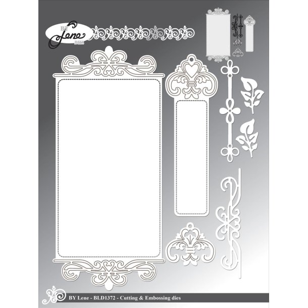 By Lene dies Slimcard ornament 10x21cm