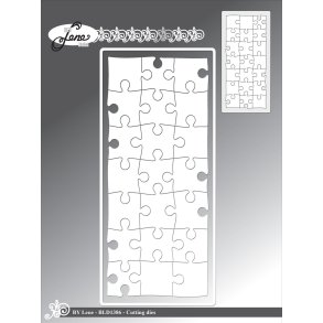 By Lene dies Slimcard puzzle 9x20cm
