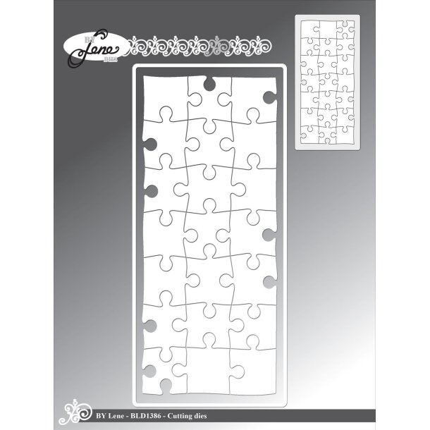 By Lene dies Slimcard puzzle 9x20cm