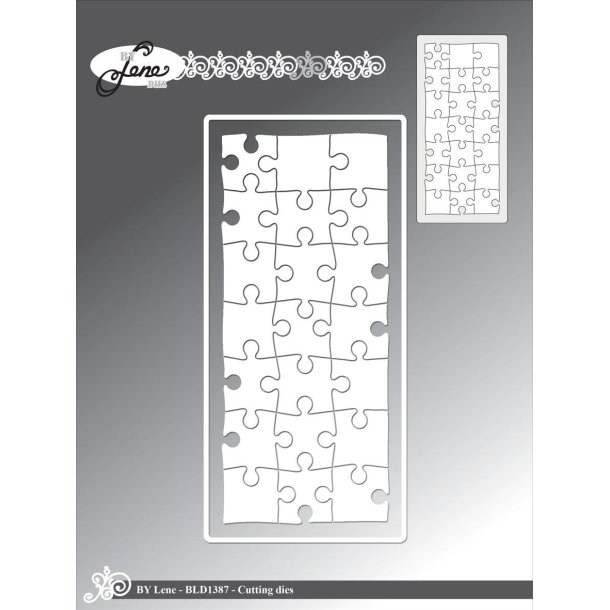 By Lene dies Mini slimcard puzzle 6,7x14cm