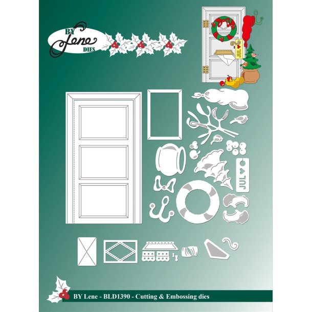 By Lene dies Christmas door D�r: 7x12,7cm