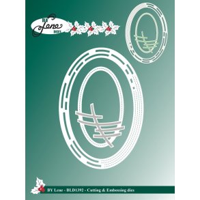 By Lene dies Oval frame 8,5x12,1cm