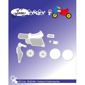 By Lene dies Kids scooter 6,7x4,6cm