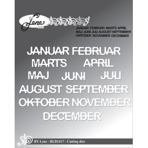 By Lene dies M�neder Januar: 4,3x0,8cm