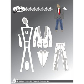 By Lene dies Mannequin boy Jakke: 4,6x5,3cm