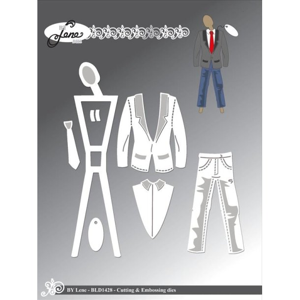By Lene dies Mannequin boy Jakke: 4,6x5,3cm