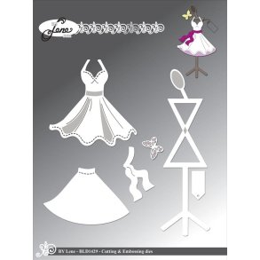 By Lene dies Mannequin girl Kjole: 6,8x6,7cm