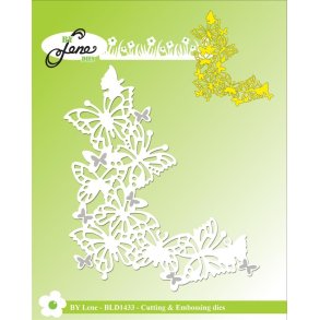 By Lene dies Butterflies corner 9,2x10,6cm
