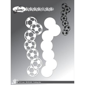  By Lene dies Football border 4,7x14cm