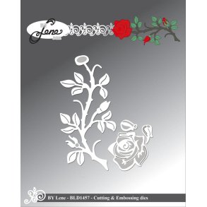 By Lene dies Rose 9,7x4,2cm