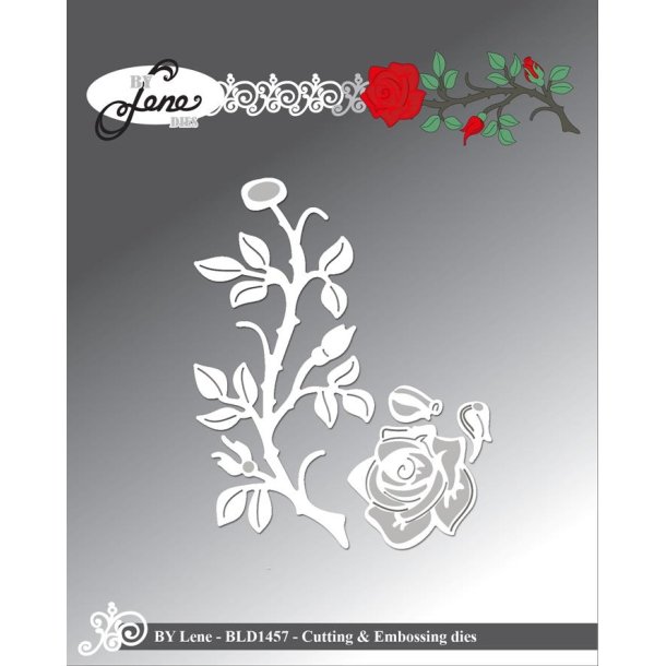By Lene dies Rose 9,7x4,2cm